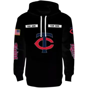 Minnesota Twins Punisher Skull Black Hoodie – Personalized MLB Gear