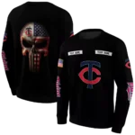 personalized-minnesota-twins-punisher-skull-black-hoodie-best-selling.webp