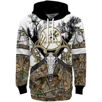 Custom NY Yankees Forest Silhouette Hoodie – Personalized Gear