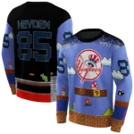 personalized-new-york-yankees-mario-blue-black-hoodie-best-selling.webp