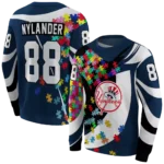 personalized-new-york-yankees-puzzle-pieces-navy-hoodie-best-selling.webp