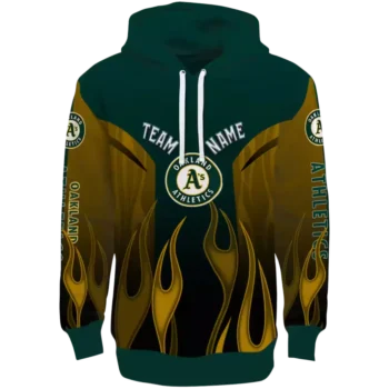Oakland Athletics Flame Green Hoodie - Personalized Fan Gear