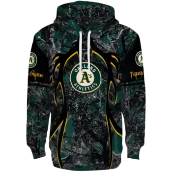 Oakland Athletics Hunting Hoodie – Green Black Personalized Gear