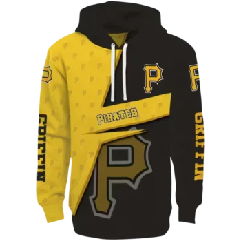 Pittsburgh Pirates Abstract Black Hoodie – Personalized Design