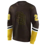 personalized-san-diego-padres-striped-sleeves-brown-hoodie-best-selling.webp
