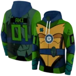 personalized-seattle-mariners-superhero-armor-navy-blue-green-hoodie-best-selling.webp