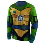 personalized-seattle-mariners-superhero-armor-navy-blue-green-hoodie-best-selling.webp