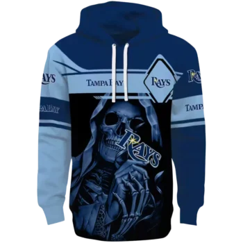 Custom Tampa Bay Rays Grim Reaper Hoodie - Navy Black Design