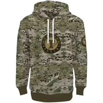 Custom Texas Rangers Hoodie Military Style – Personalized Gear