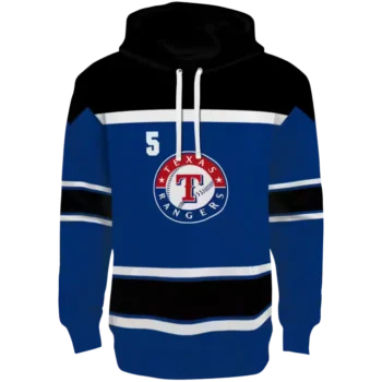 Texas Rangers Blue Striped Hoodie – Personalized MLB Sweatshirt