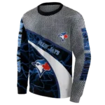 personalized-toronto-blue-jays-hexagonal-mesh-blue-black-gray-hoodie-best-selling.webp