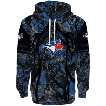 Toronto Blue Jays Hunting Hoodie - Personalized Blue Black Gear
