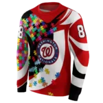 personalized-washington-nationals-puzzle-pieces-red-hoodie-best-selling.webp