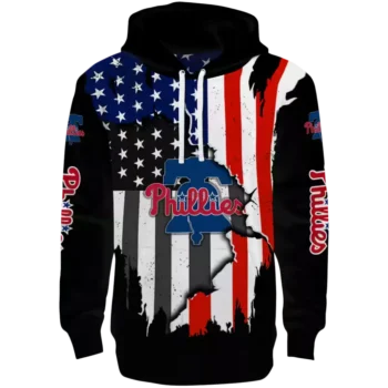 Philadelphia Phillies Black Hoodie – American Pride Pullover Sweatshirt