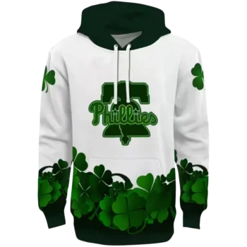 Philadelphia Phillies Lucky Motif White Green Hoodie – Team Gear