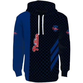 Philadelphia Phillies Blue Hoodie with Monogram Pattern - MLB Apparel