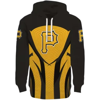 Pittsburgh Pirates Black Hoodie with Concentric Lines Design