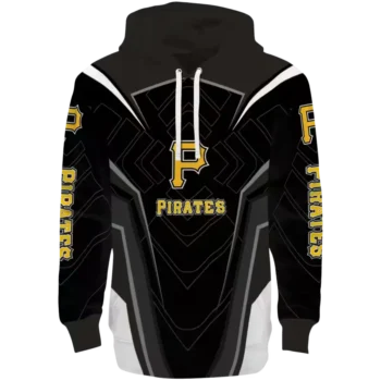 Pittsburgh Pirates Black Futuristic Pattern Hoodie – Stylish MLB Gear