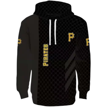 Pittsburgh Pirates Black Hoodie with Monogram Pattern