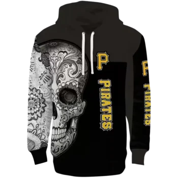 Pittsburgh Pirates Black Sugar Skull Hoodie – MLB Fan Apparel