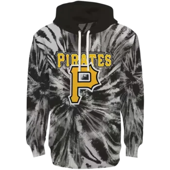Pittsburgh Pirates Black Tie Dye Hoodie – MLB Fan Sweatshirt