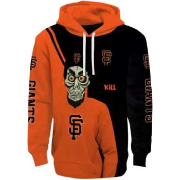 San Francisco Giants Orange Achmed Skull Hoodie - MLB Fan Gear
