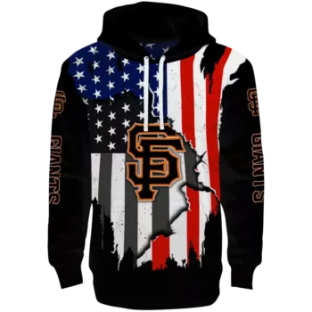 San Francisco Giants Black Hoodie – American Pride Apparel