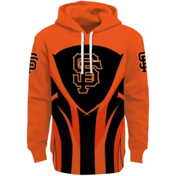 San Francisco Giants Orange Black Hoodie – Concentric Lines Design