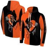 san-francisco-giants-heartbeat-graphic-orange-hoodie-best-selling.webp