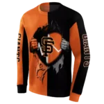 san-francisco-giants-heartbeat-graphic-orange-hoodie-best-selling.webp