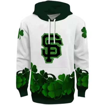 San Francisco Giants Lucky Motif White & Green Hoodie - MLB Gear
