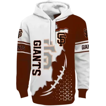 San Francisco Giants Orange White Triangular Pattern Hoodie