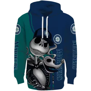 Seattle Mariners Jack Skellington Navy Blue Hoodie – MLB Fan Gear