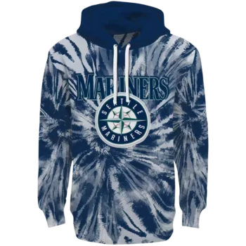 Seattle Mariners Navy Blue Tie Dye Hoodie – MLB Fan Sweatshirt