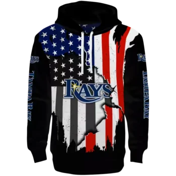 Tampa Bay Rays Black Hoodie – American Pride MLB Sweatshirt