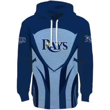 Tampa Bay Rays Navy Black Concentric Lines Hoodie