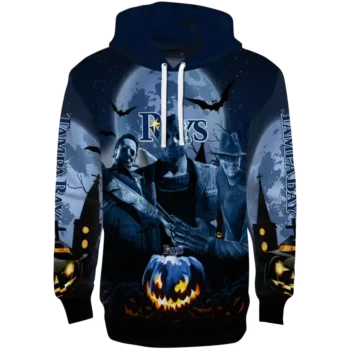 Tampa Bay Rays Halloween Hoodie Navy Black – MLB Fan Sweatshirt