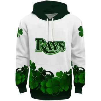 Tampa Bay Rays White Green Lucky Motif Hoodie – MLB Apparel