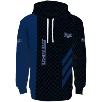 Tampa Bay Rays Navy Hoodie with Monogram Pattern - Stylish & Comfy