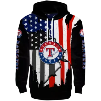 Texas Rangers Black Hoodie – American Pride Baseball Sweatshirt