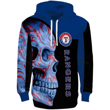 Texas Rangers Skull Hoodie Blue Black – MLB Fan Pullover