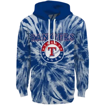 Texas Rangers Blue Tie Dye Hoodie – Official MLB Fan Gear