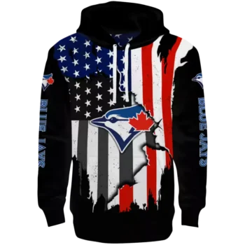 Toronto Blue Jays Black Hoodie – American Pride Sweatshirt