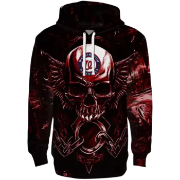 Washington Nationals Red Black Skull Hoodie – Team Fan Apparel