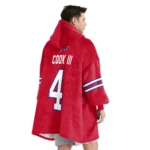 Nfl Buffalo Bills Blanket Hoodie James Cook Iii Red 1