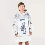 Nfl Buffalo Bills Blanket Hoodie James Cook Iii White 1