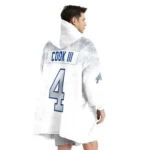 Nfl Buffalo Bills Blanket Hoodie James Cook Iii White 1