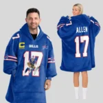 Nfl Buffalo Bills Blanket Hoodie Josh Allen 1