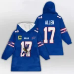 Nfl Buffalo Bills Blanket Hoodie Josh Allen 1