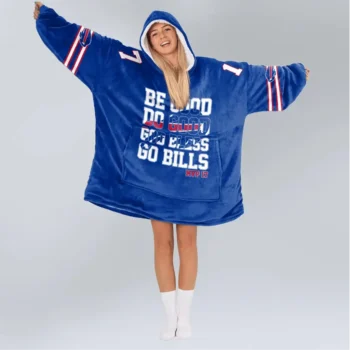 Nfl Buffalo Bills Blanket Hoodie Josh Allen Blue 2